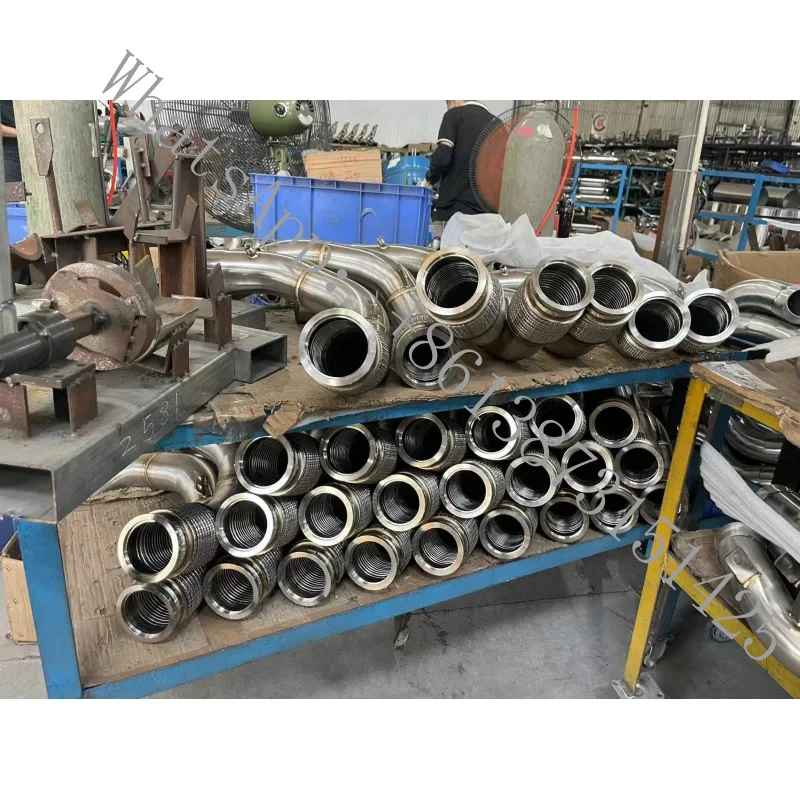 

Stainless Steel Catalytic Down Pipe RS6 4.0T 2013-2018 Direct Down Pipe Racing Exhaust System Downpipe