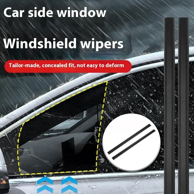 

1Pair 38cm Car Side Window Wipers Rubber Side Window Wiper For Windows Rain Snow Waterproof Sealing Strip For Car Gap Filler