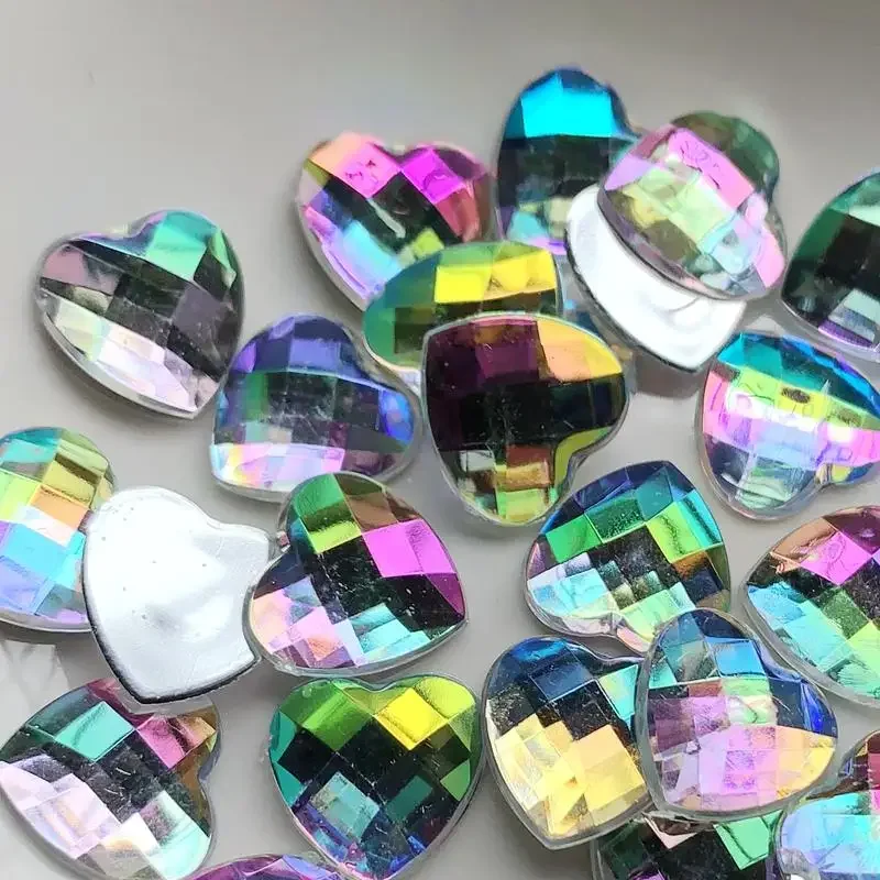

50 шт. 14 мм в форме сердца/квадратные стразы подходят для украшения своими руками в изготовлении ювелирных изделий