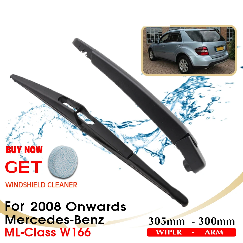 

Car Rear Wiper Arm Blades Rubber For Mercedes Benz ML-Class W166 2008 2009 2010 2011 2012 2013 2014 2015 2016 2017 2018