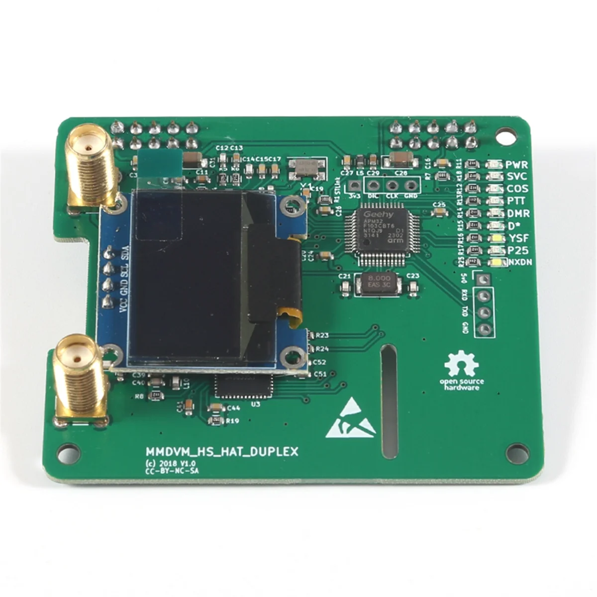 For Raspberry Pi Duplex Module Duplex MMDVM Hotspot Support P25 DMR YSF Multifunctional Convenient Practical Module