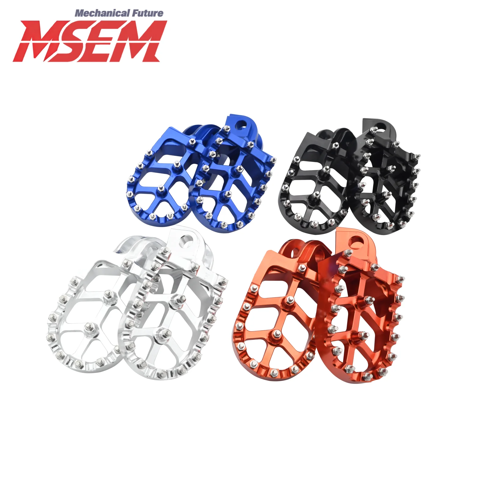 CNC Foot Pegs Foot Rests Pedals For KTM EXC EXCF 125 250 300 350 450 530 525 200 400 500 1998-2012 2013 2014 2015 2016 view 6