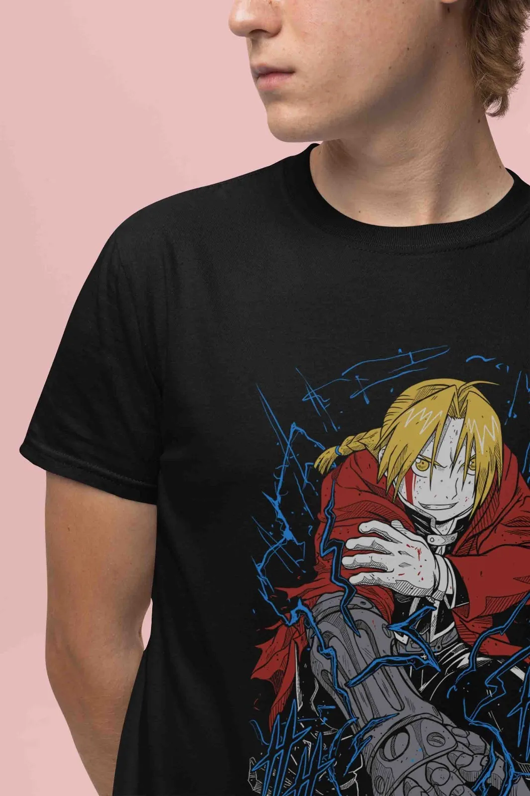 Fullmetal Alchemist Shirt Edward Elric Tshirt Alphonse T-Shirt Ed Al Top Roy Tee
