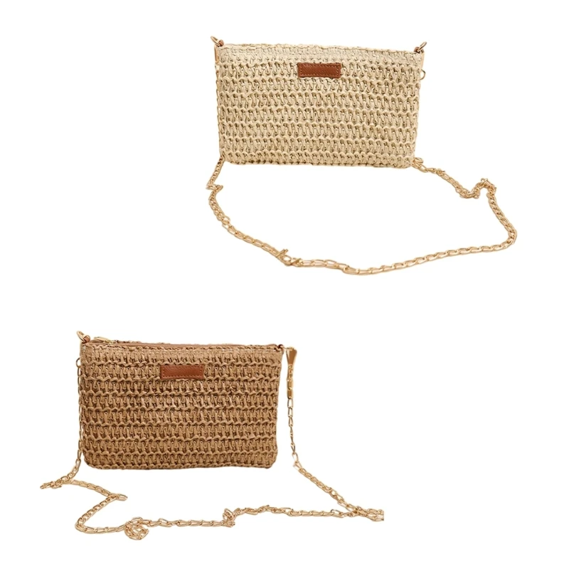 2024 NEW Straw Woven Tote Bag for Girl Women Handbag Beach Bag Crossbody Bag