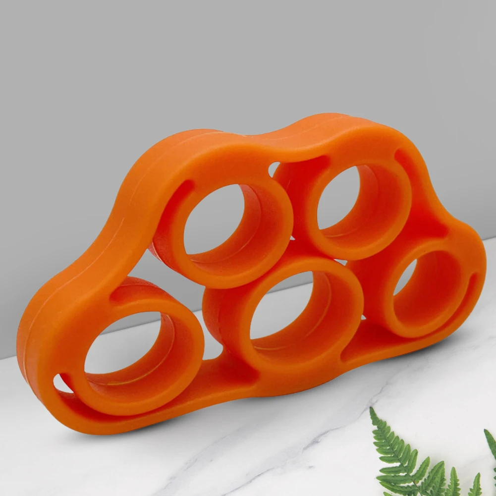 5 Finger Finger Strength Grip Band Elastic Silicone Wrist Gripper Band Mini Portable Muscle Building for Rehabilitation Training