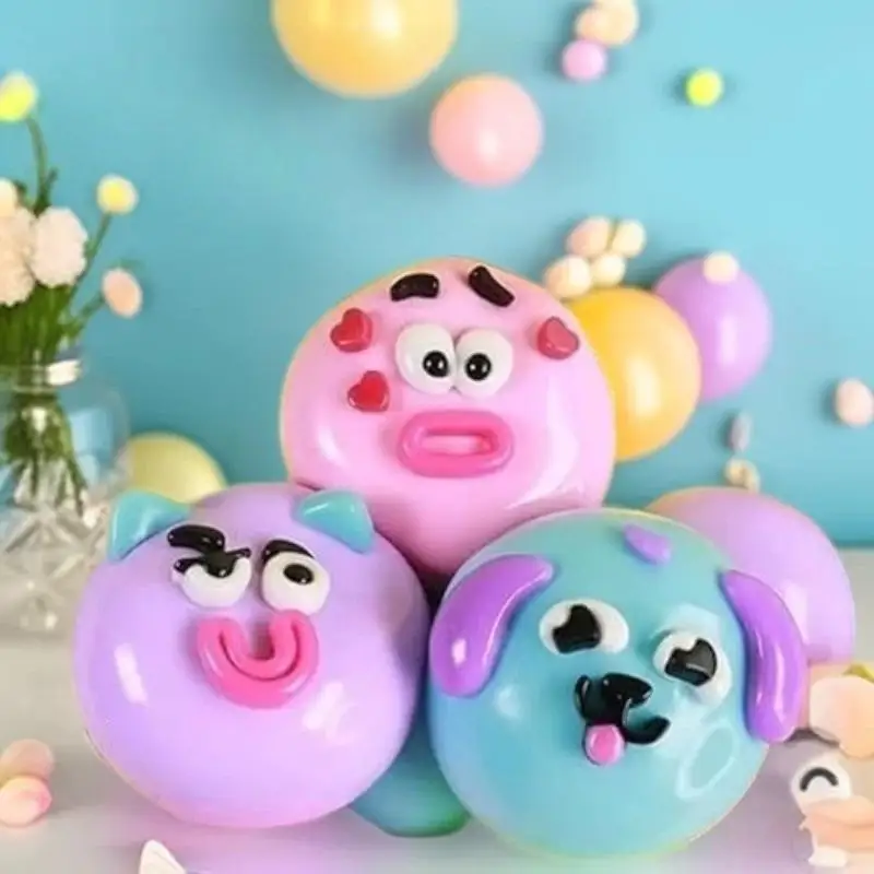 Smushers Dog Face Swap Squishy Toy with Slow Rise Feature for Relaxing Playful Moments