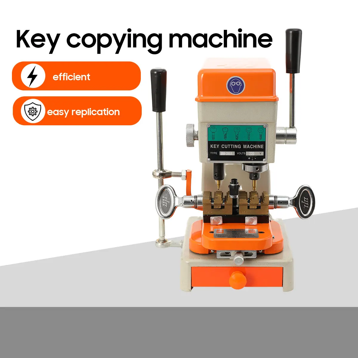 Sleutelkopieermachine Dubbele functie (vlakke/verticale freesbewerking) 150W Sleutelfreesmachine voor autodeursleutels Slotenmakersgereedschap