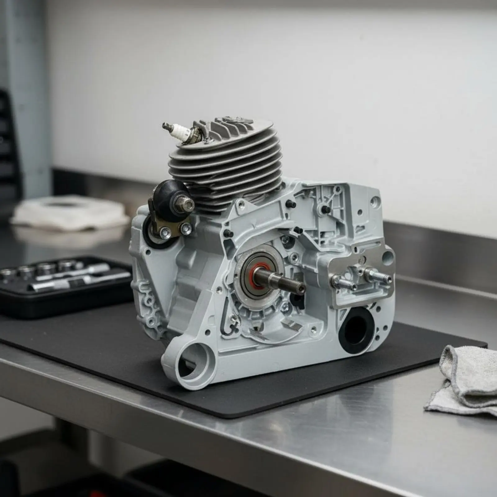 MS660 Engine Housing Kit High-Quality Materials MS066 Engine Engine Housing Power Saw Engine Housing Long-Lasting Power Tool