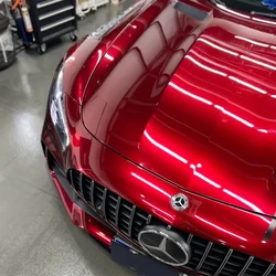 Glossy Color Dragon Blood Red Car Color Changing Film Liquid Metal Series Color PET Decorative Film PPF Paint Protection Film