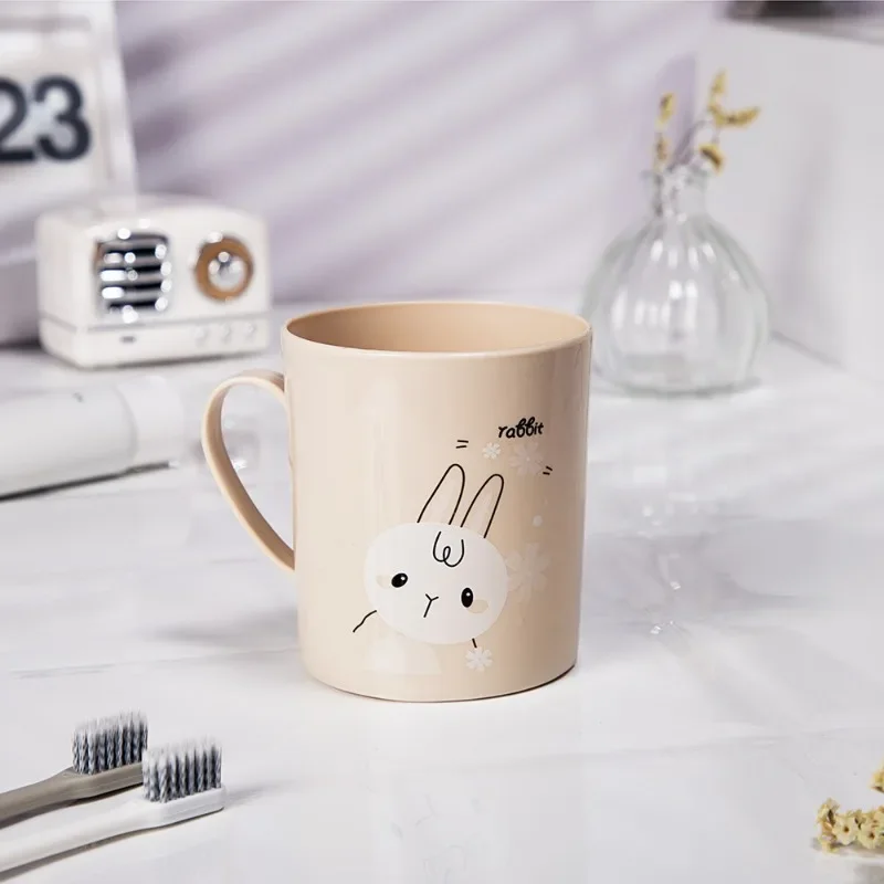 New plastic cute cartoon cup wash gargle cup large capacity