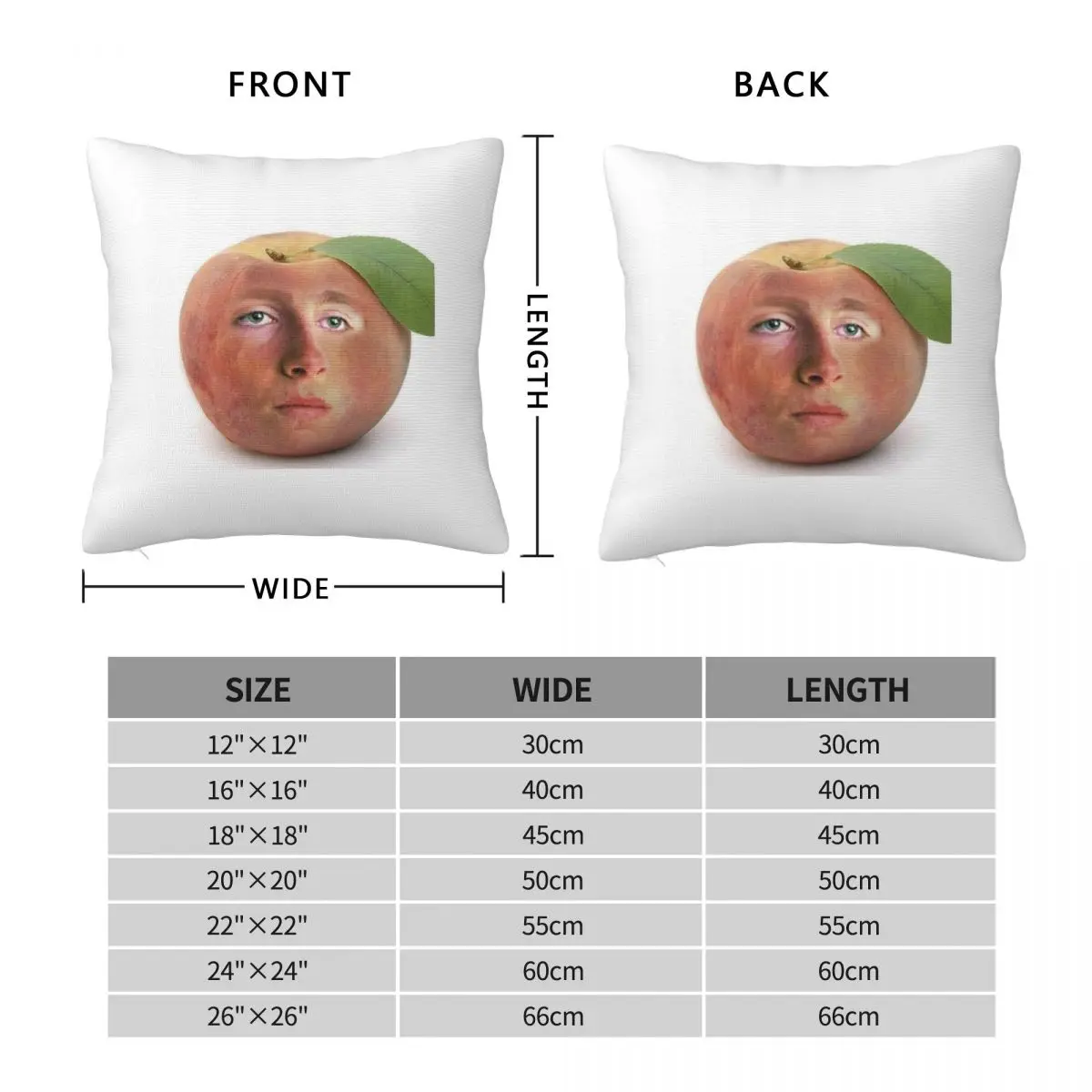 Timothee Chalamet Peach Square Pillowcase Polyester Linen Velvet Creative Zip Decorative Throw Pillow Case Car Cushion Cover