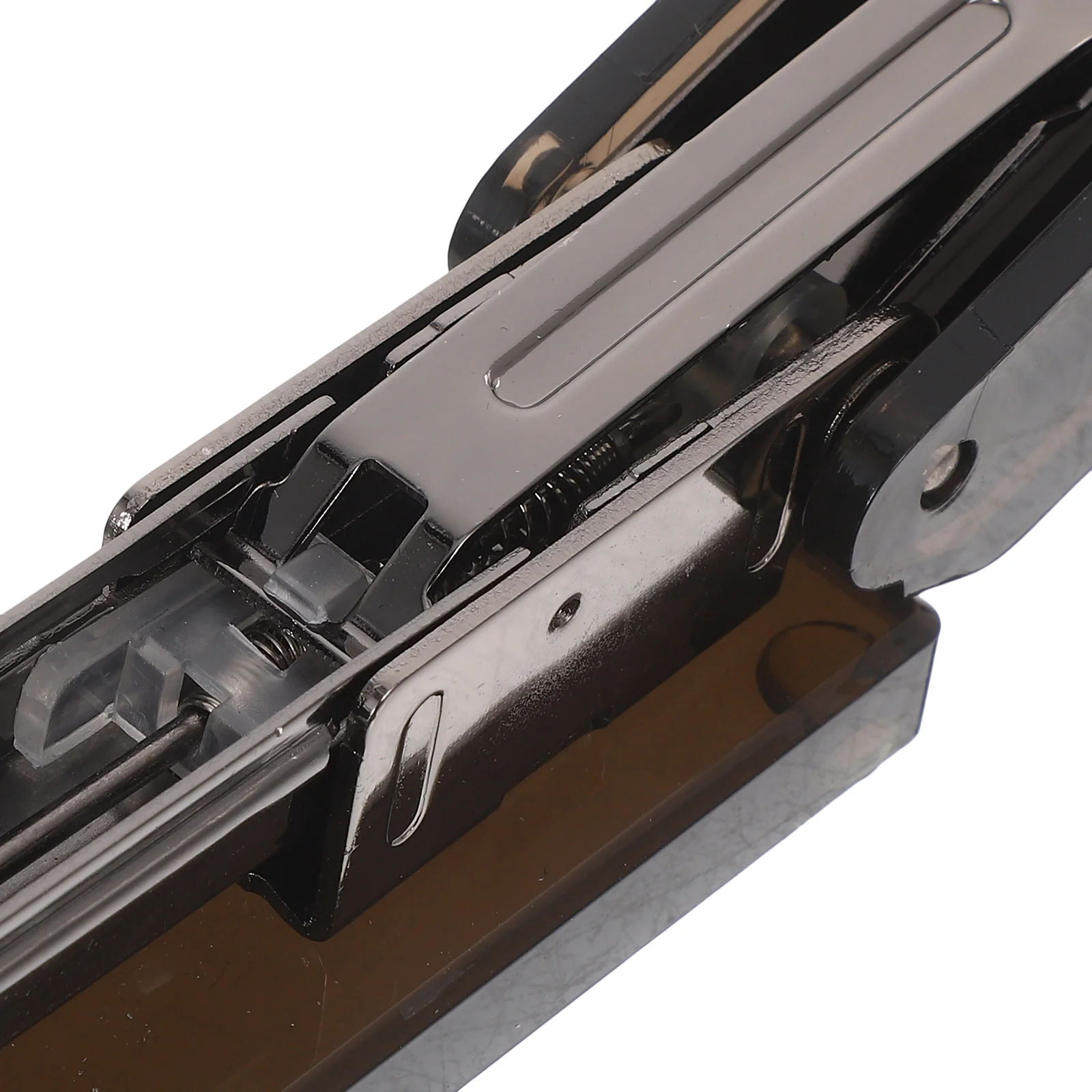 Stylish Black Acrylic Stapler Large Capacity Stable Placement Office School Home Efficient Document Organization