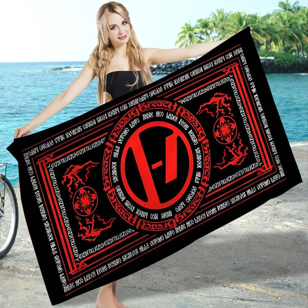 Twenty One Pilot Microfiber Blanket Quick Drying Beach Towels Oversized Printing Super Absorbent Pool Towel Blanket