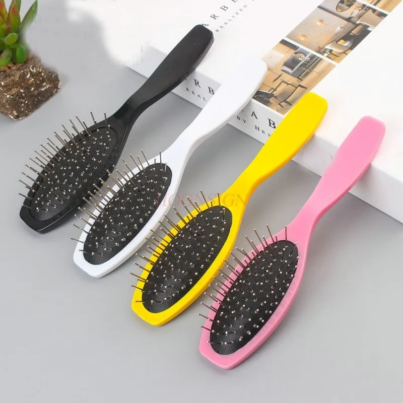 Professional flat steel comb plastic anti friction airbag comb airbag wig steel comb