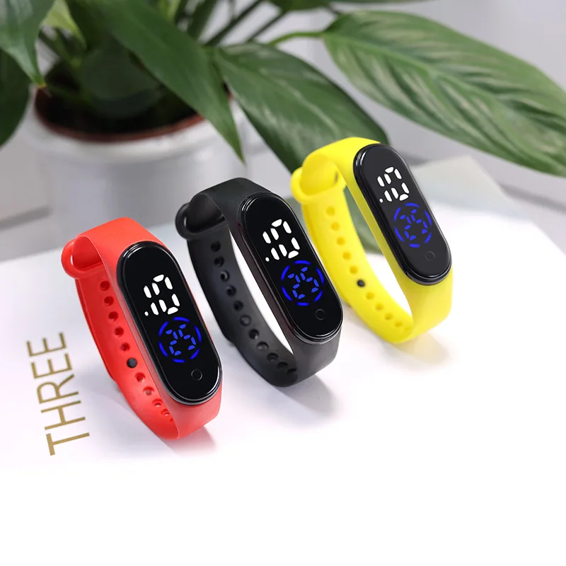 50 teile/los Mode kinder Uhr Elektronische Digitale Led-anzeige Student Uhren Wasserdicht Urlaub Jungen Mädchen Geschenk Kinder Uhren