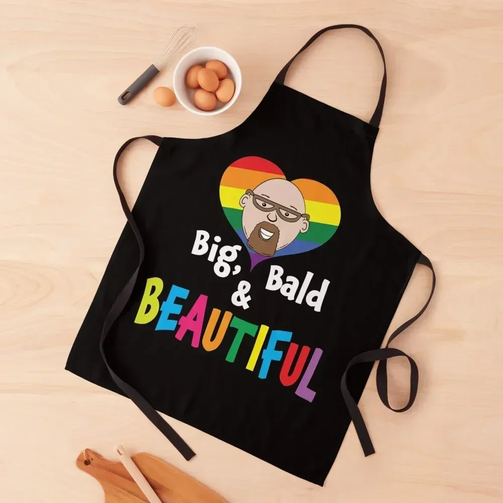 

Big, Bald and Beautiful Bears Apron painters chef costume Kitchen Things For Home Accessories Apron