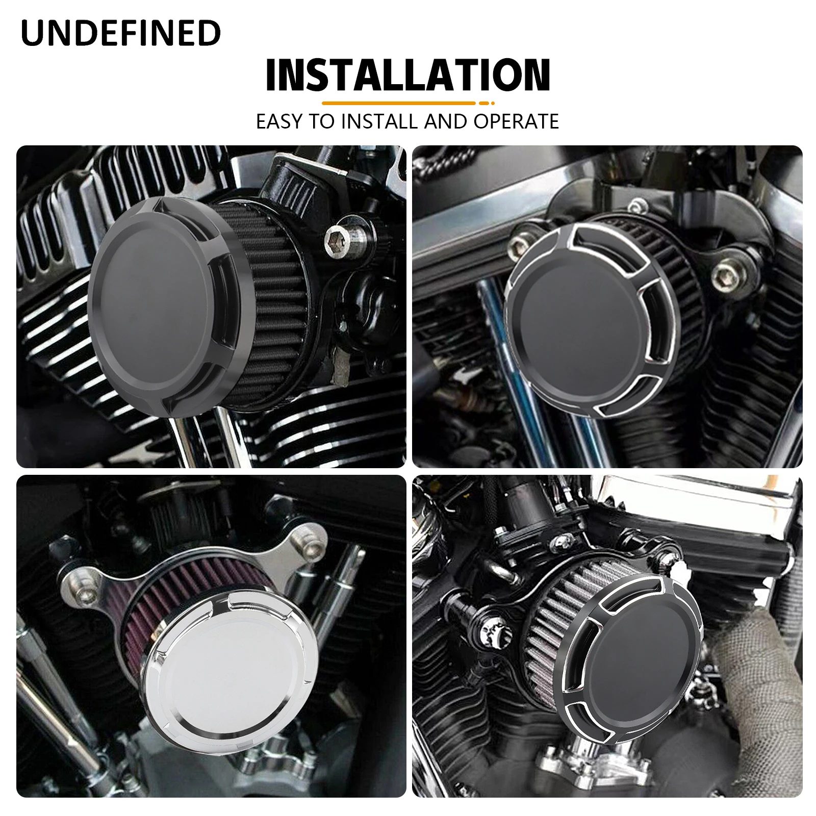 Motorcycle Air Filter CNC Air Cleaner Intake Filters System for Harley Sportster XL883 XL1200 Iron 883 48 Seventy-Two 1991-2023