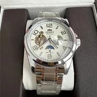 Relojes Orient Luxury para hombre, relojes mecánicos, fechas de luz nocturna, relojes deportivos militares de cuero, relojes para hombre