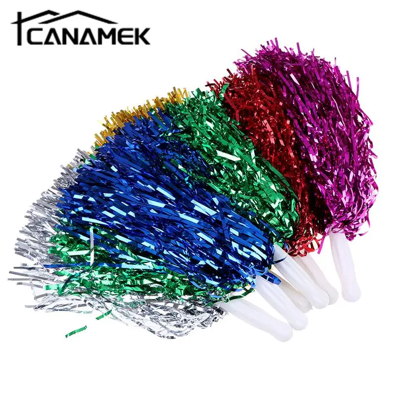 1PC Children Use Cheer Dance Sport Competition Cheerleading Pom Poms Flower Ball For For Football Basketball Match Pompon