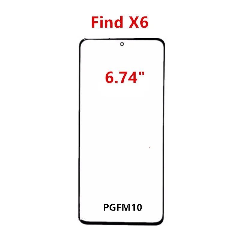 Outer Screen For OPPO Find X6 / X6 Pro Touch Panel LCD Display Front Glass Cover Repair Replace Parts +OCA