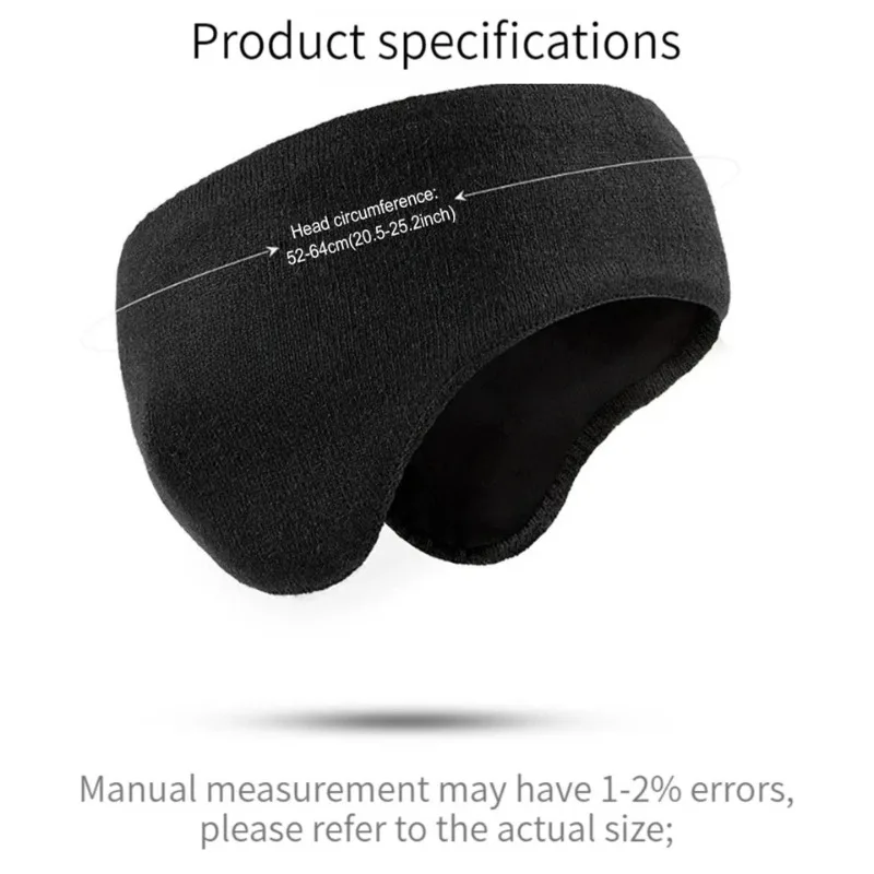 Paraorecchie caldi unisex donna uomo scaldaorecchie in pile moda invernale fascia per la testa sci paraorecchie fascia per capelli fascia per capelli scaldaorecchie