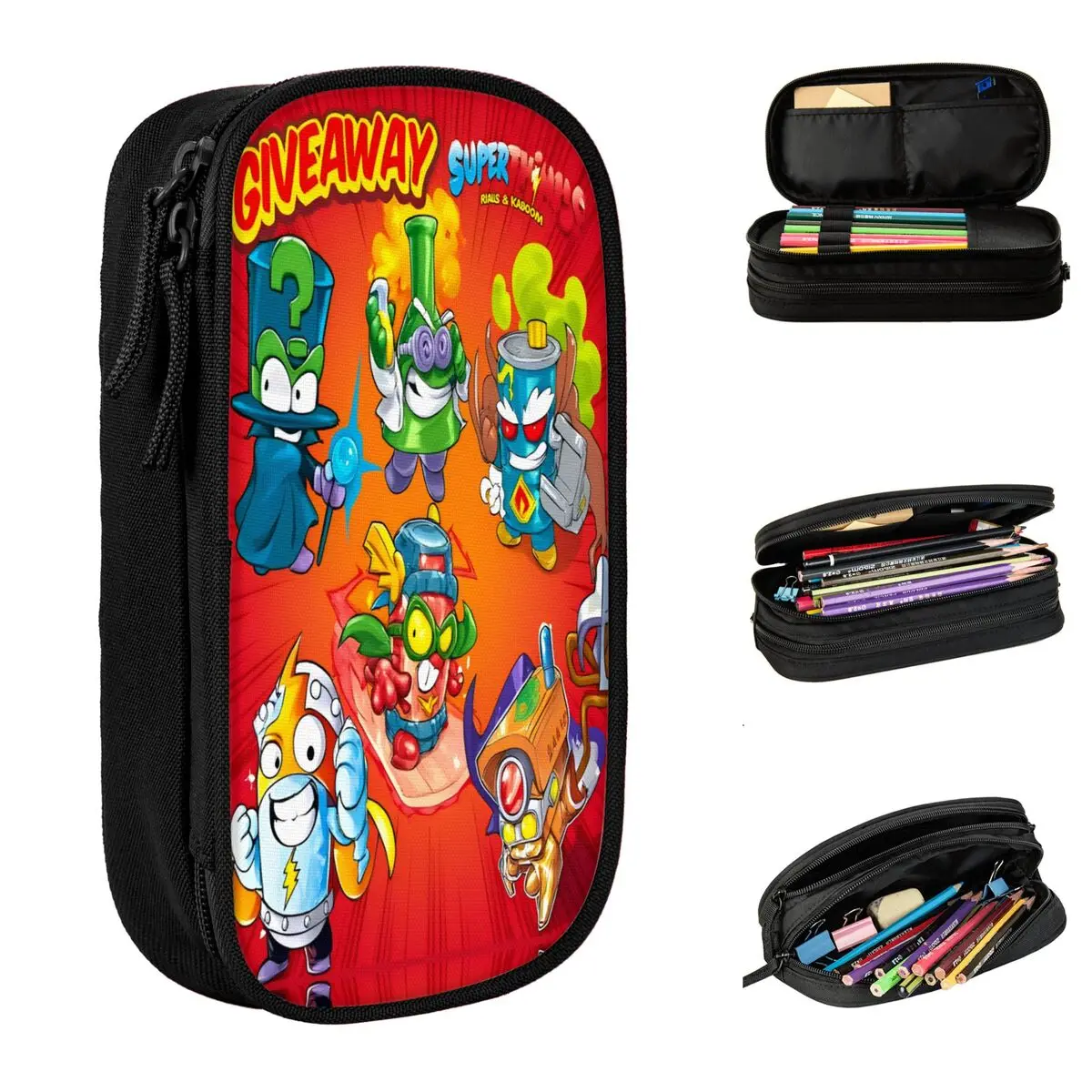 

SuperThings Cartoon Pencil Case Super Zings Kindergarten Pencilcases Pen for Student Pencil Bags Students School Gift Stationery