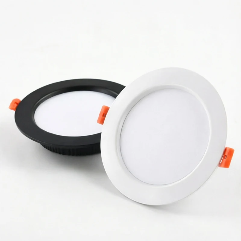 Dimmable LED Pendant Light, Recessed Round Downlight with Anti-Glare, Ultra-Thin Cut