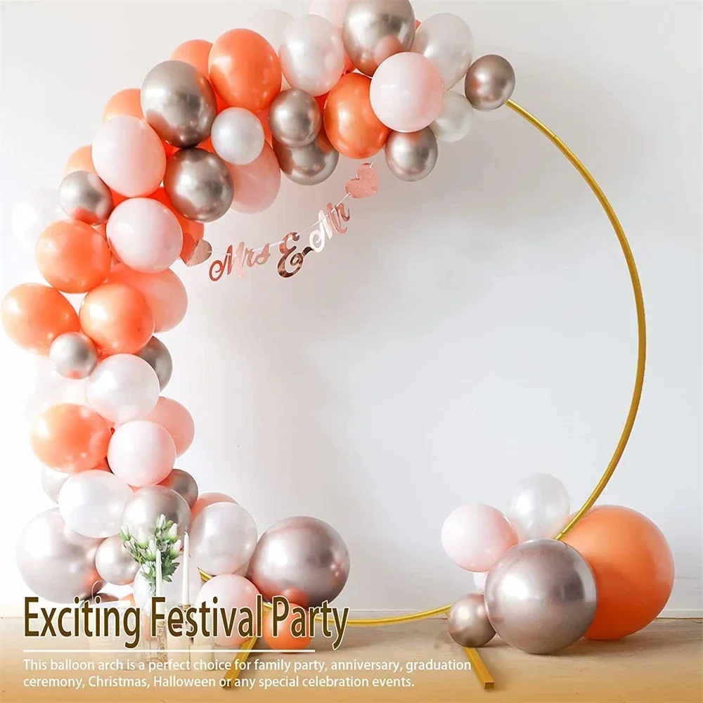 Wedding Iron Circle Arch Stand Backdrop Outdoor Dawn Wedding Decor Props Balloon Bow Support Kit Birthday Party Layout Props