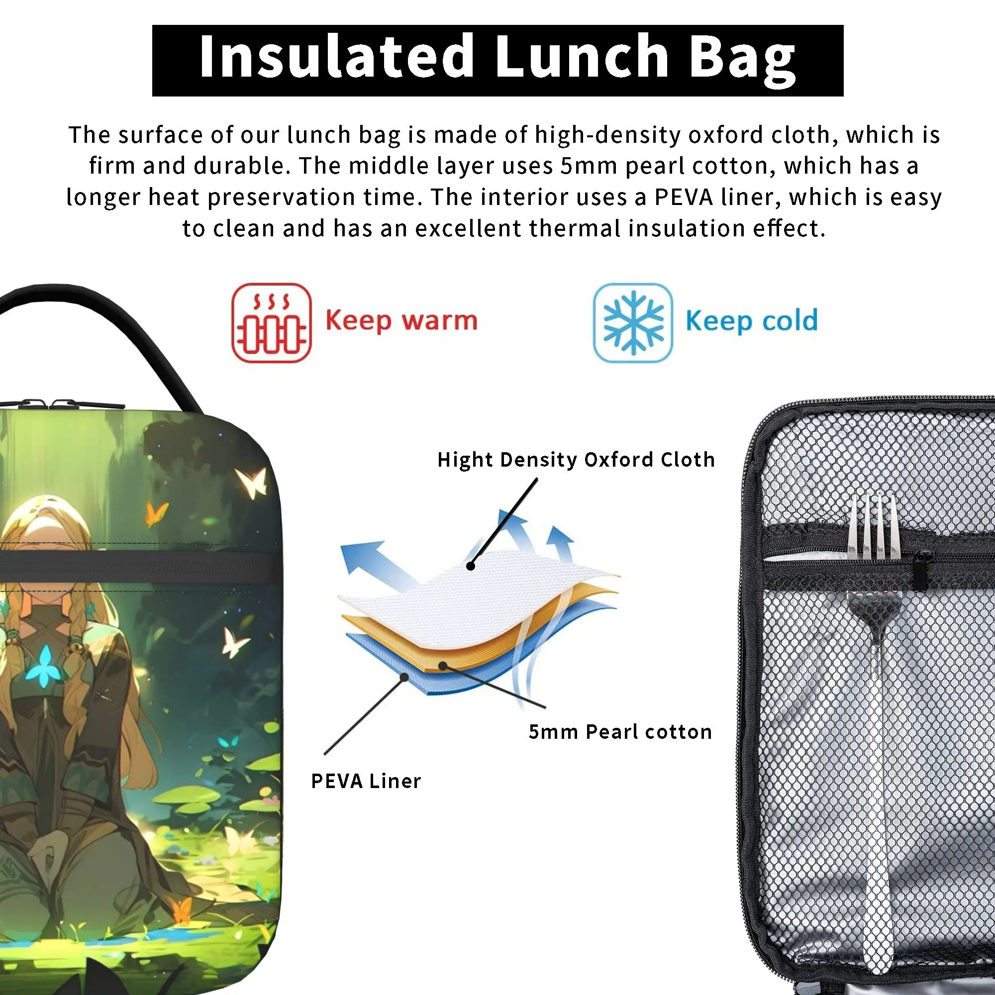 Torby na lunch z motywem kresk – Tote Bag Sublimation recenzja i cena