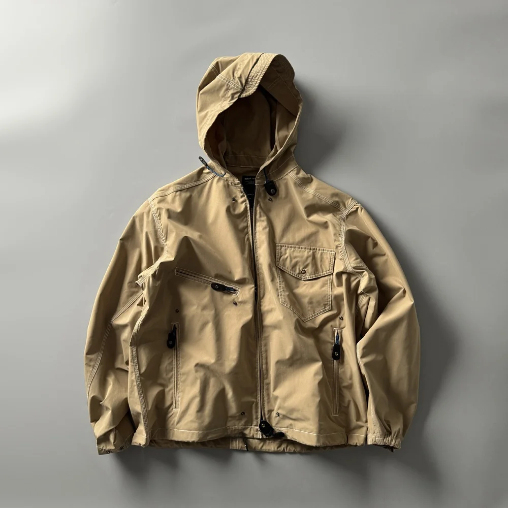 

Outdoor Casual Cam Jaet P223 Series with Hood Wear Resistant Polyester Fiber Long Sve Zipper Closure Color