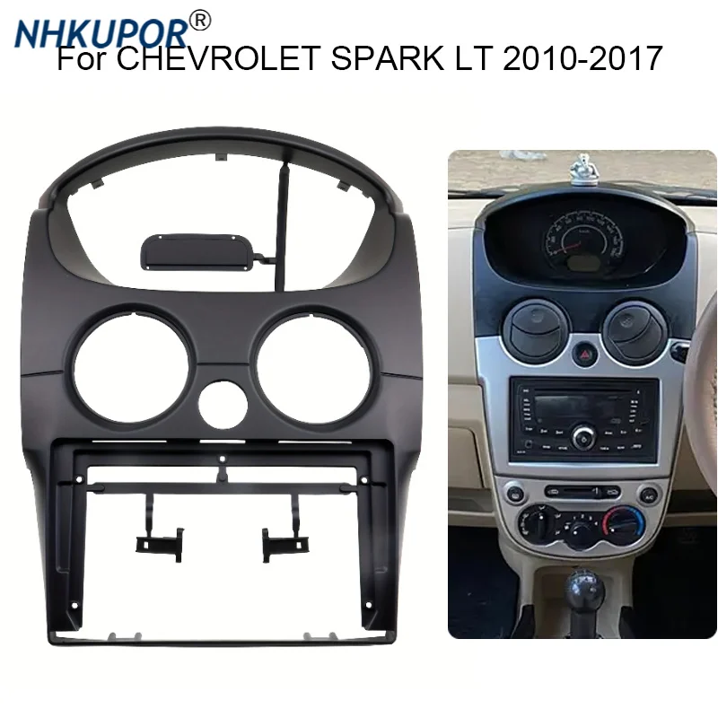 9 Inch Radio Fascia For Chevrolet Spark LT 2010-2017 Stereo Panel with DVD GPS Player Frame Dash Mount Kit Car Bezel Accessories