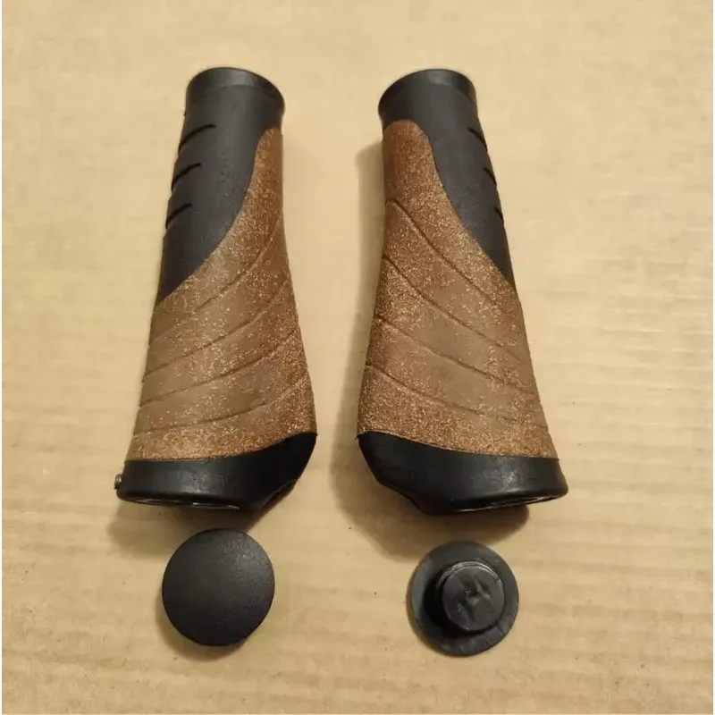 Velo Cork Chop Rubber Compound bicycle handlebar Grip Grips 136mm