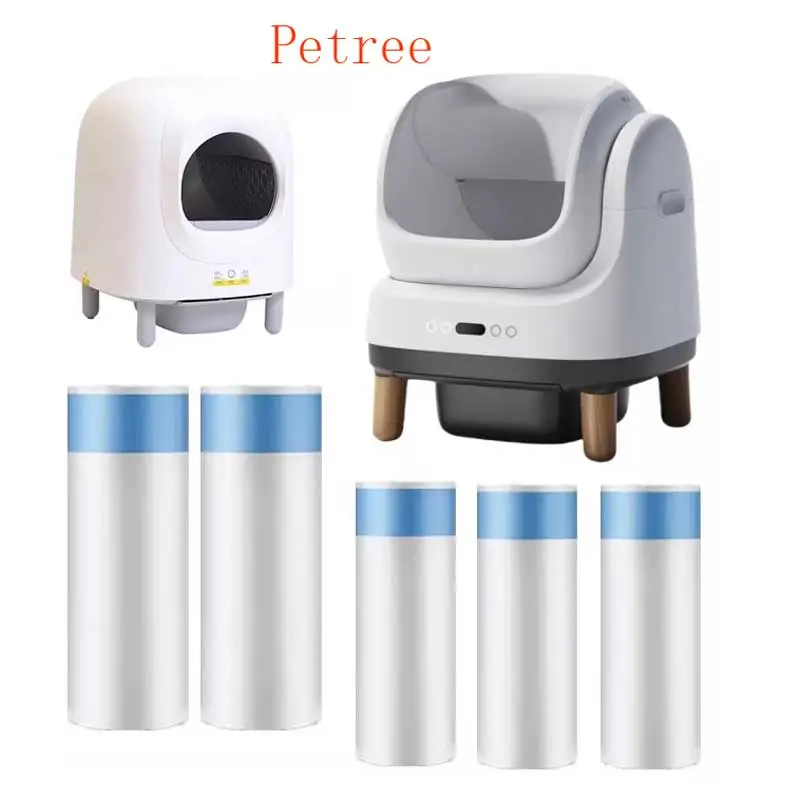 Use for Petree Cat Litter Box Liners Cat Toilet Garbage Bag Drawstring Thickened Cat Collection Storage Poop Bags Pet Supplies