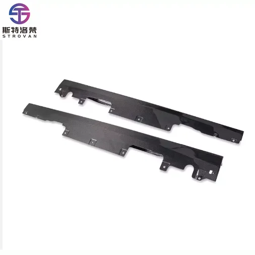 STLF For Ferraris Roma Side Skirts Bodykit Extensions Pre-preg Dry Carbon Fiber Lip Condition New Bumper Type
