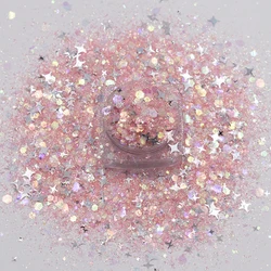 Mélange d'étoiles colorées, 10 g/sac, paillettes, décoration sirène pour nail Art, Design scintillant, accessoires de manucure