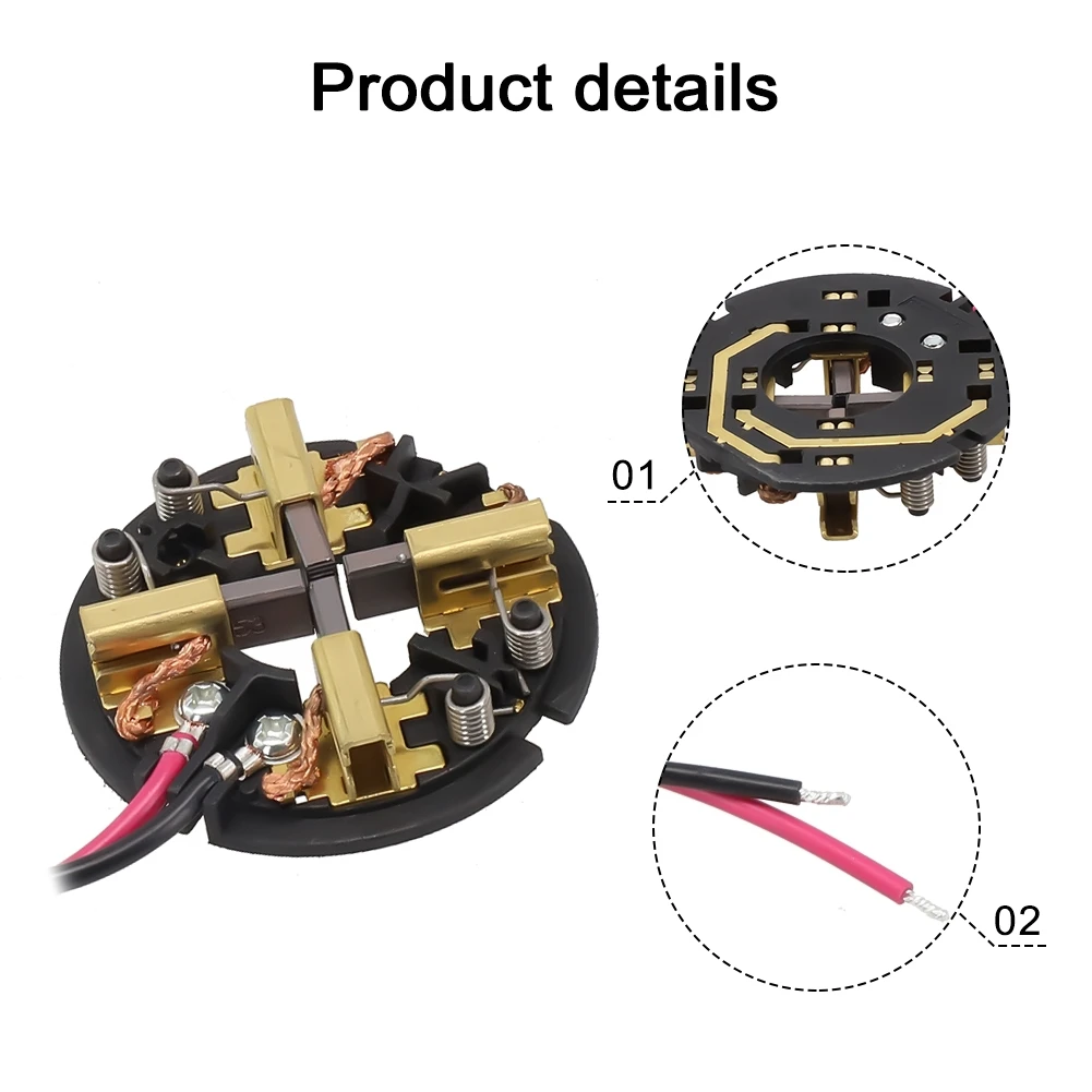 

Easy To Use Practical Convenient Carbon Brush Brush Holder Drill Electric Metal And Carbon REPLACES 22-22-1625