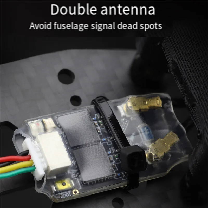 

B04B-ELRS GEMINI RX Dual Receiver 2.4Ghz 150Mm & 90Mm Antennas Forenhanced RC FPV Drone Racing Performance