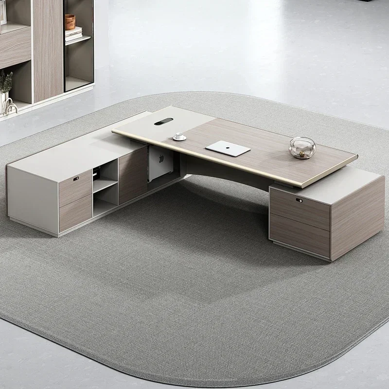 Computer Desk Tables Room Desks Gaming Table Filing Cabinets Dresser Luxury Simple Modern Light President Boss Table Office Desk