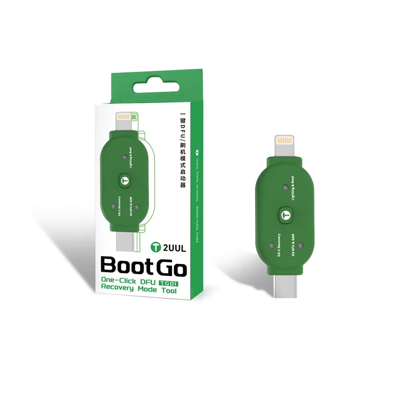 2UUL TG01 BootGo One-Click DFU Recovery Mode Tool Lightning Type-C Boot Adapter for iP Pad System Repair Programming
