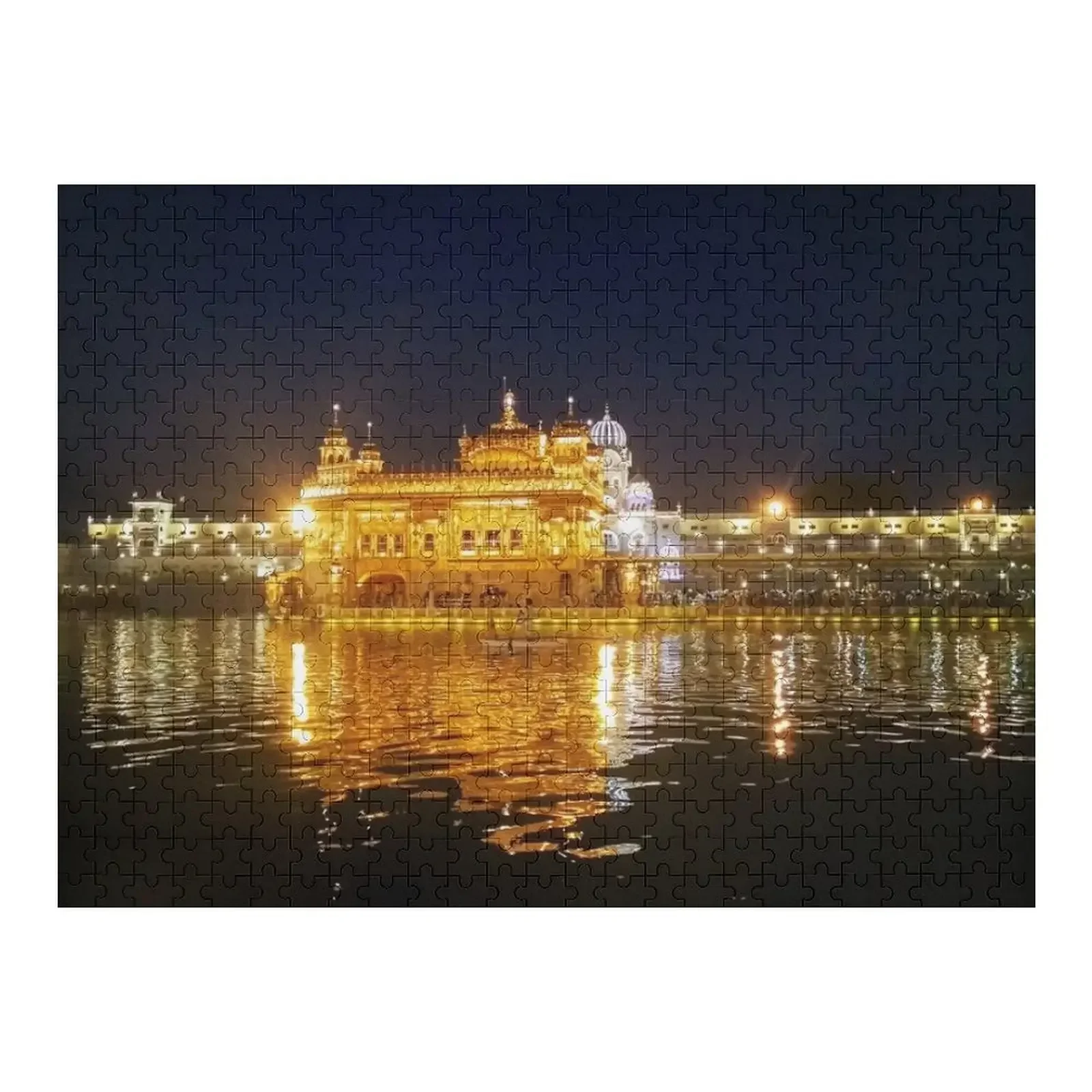 

The Golden Temple - Night View Jigsaw Puzzle With Photo Personalized Photo Gift Baby Toy Puzzle