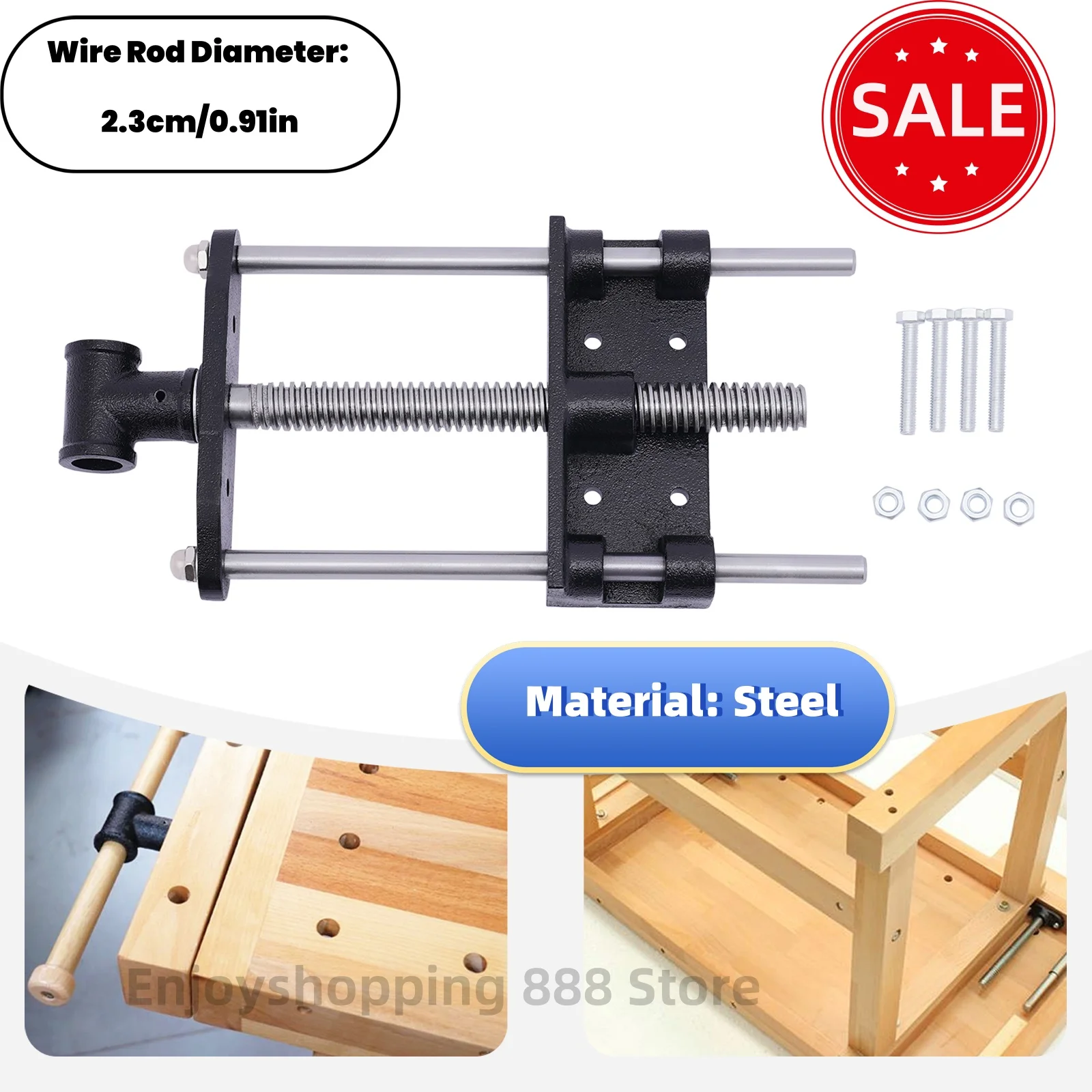 7''  Wood Working Table Vice Clamp Heavy Duty  Bench Clamping Tool Woodworking Bench Vise