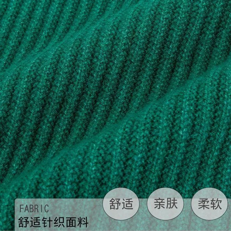 Large Size Women Knitting Sweater Dress And Pullover 2024 New Female Fashion High-end Mid length Wool Knitted Sweaters