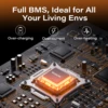 12V 310Ah LiFePO4 배터리 3968Wh 에너지 100A BMS A+ 셀 RV, 밴, 트롤링 모터, 태양 에너지 저장, 오프 그리드 3