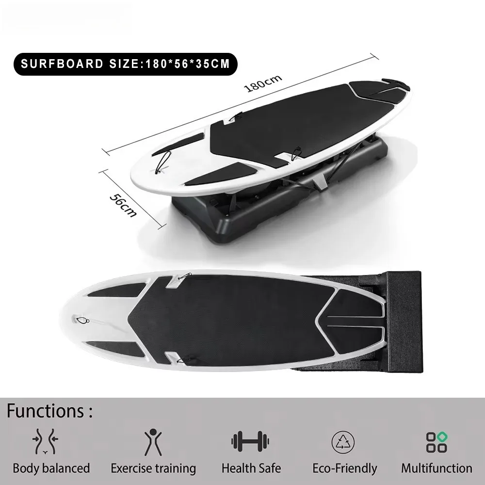 Customized Professional Pilates Reformer Board Surfing Machine Multifunctional Surfboard Spring System Home Fitness