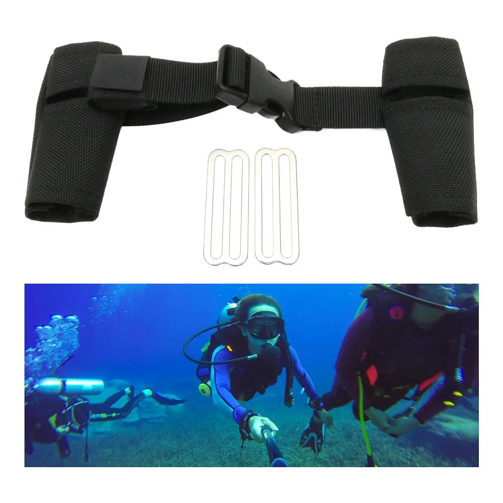 

Diving Chest Buckle Diving Equipment Easy to Install Side Mount Scuba Chest