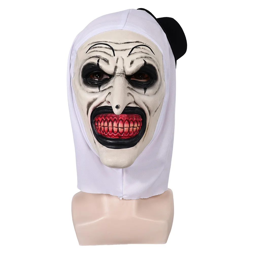 2024 Movie Terrifier 3 Cosplay Fantasy Costume Accessories Art Clown Mask With Sunflower Glasses Men Fantasia Prop Decor