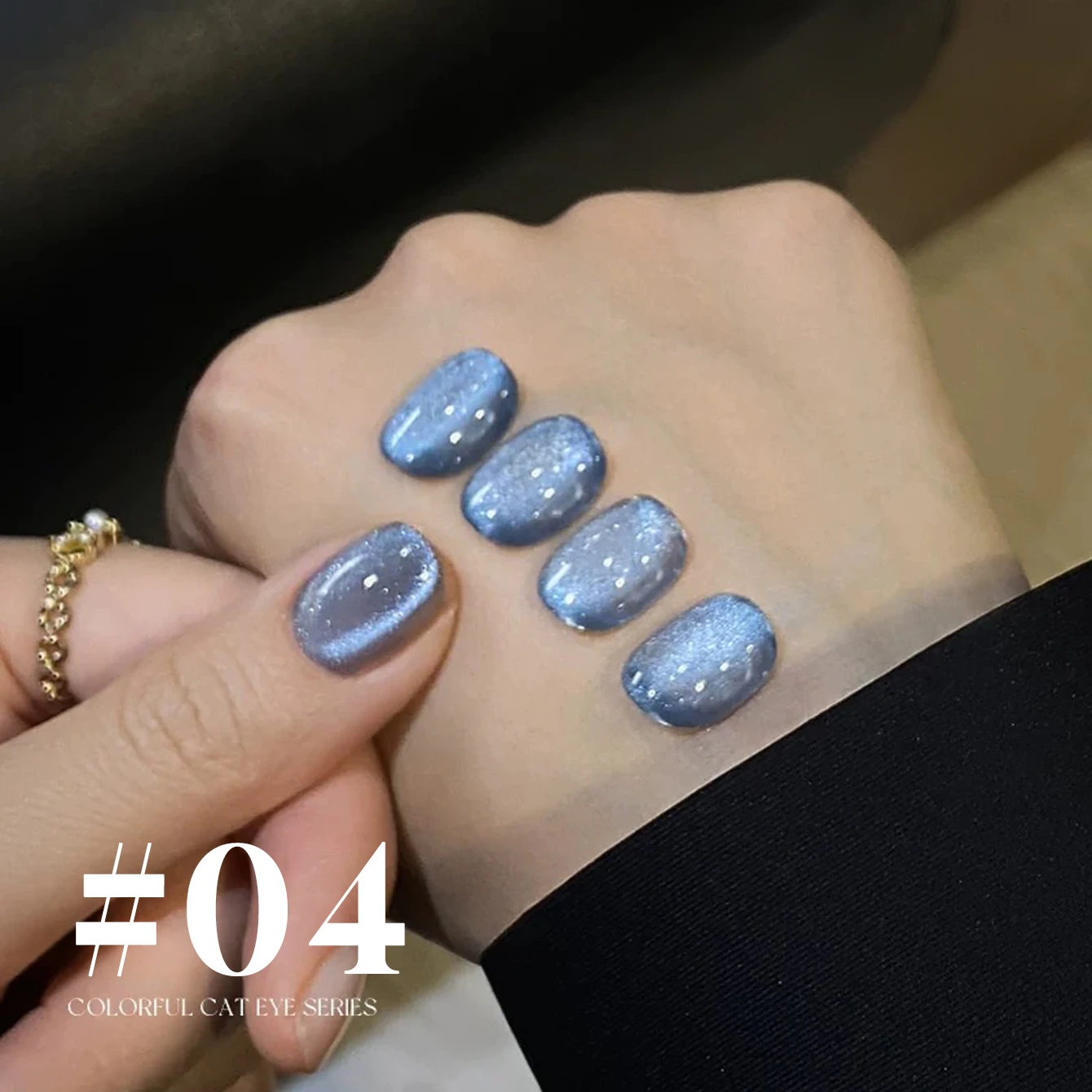 MIANEL 12ML 1-10 Uds novedad de verano estilo cuenta de vidrio azul esmalte de uñas de Gel de ojo de gato esmalte de uñas de cristal azul uñas azules uñas blancas