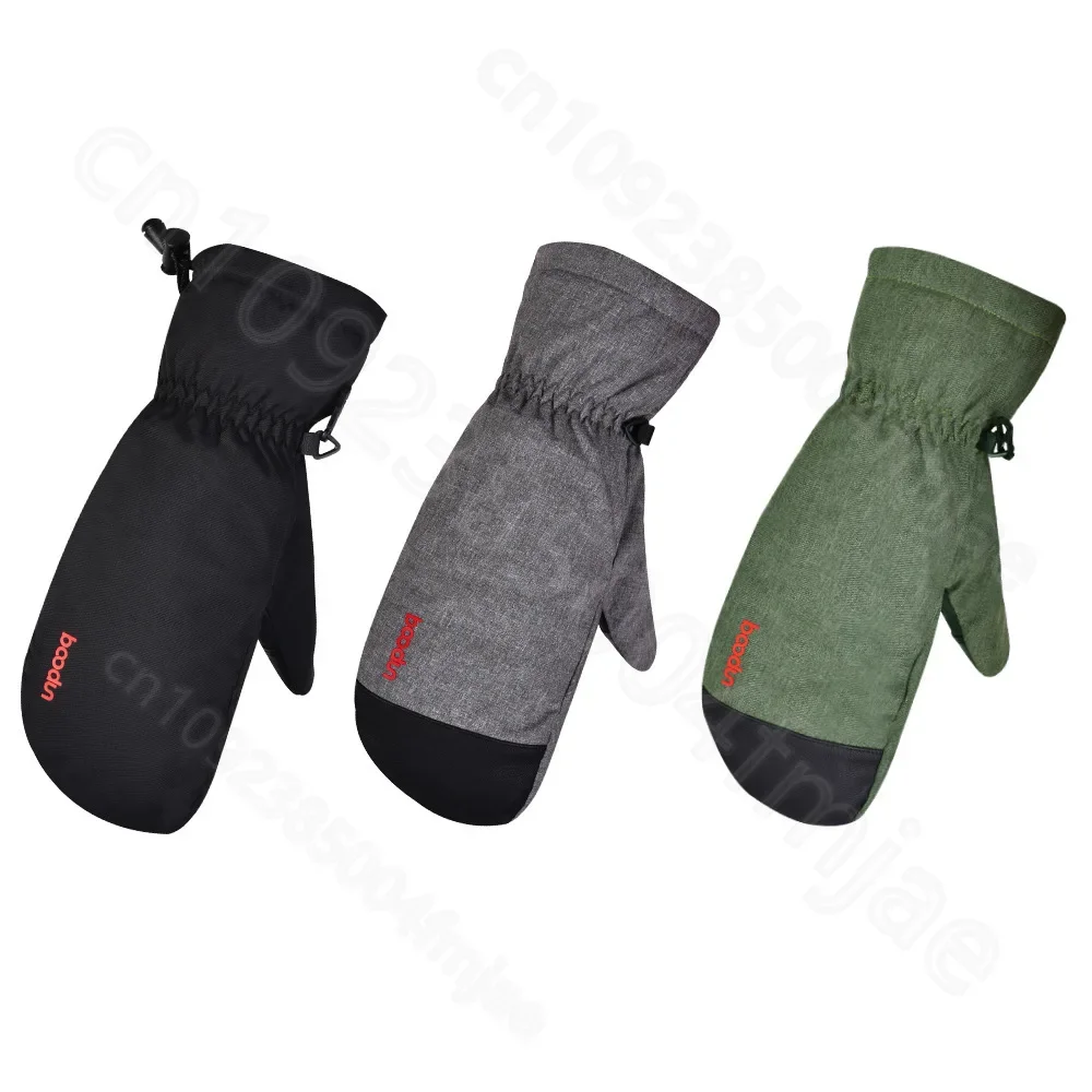 New touch screen refers to winter outdoor cold resistant lock mouth warm anti slip ski gloves