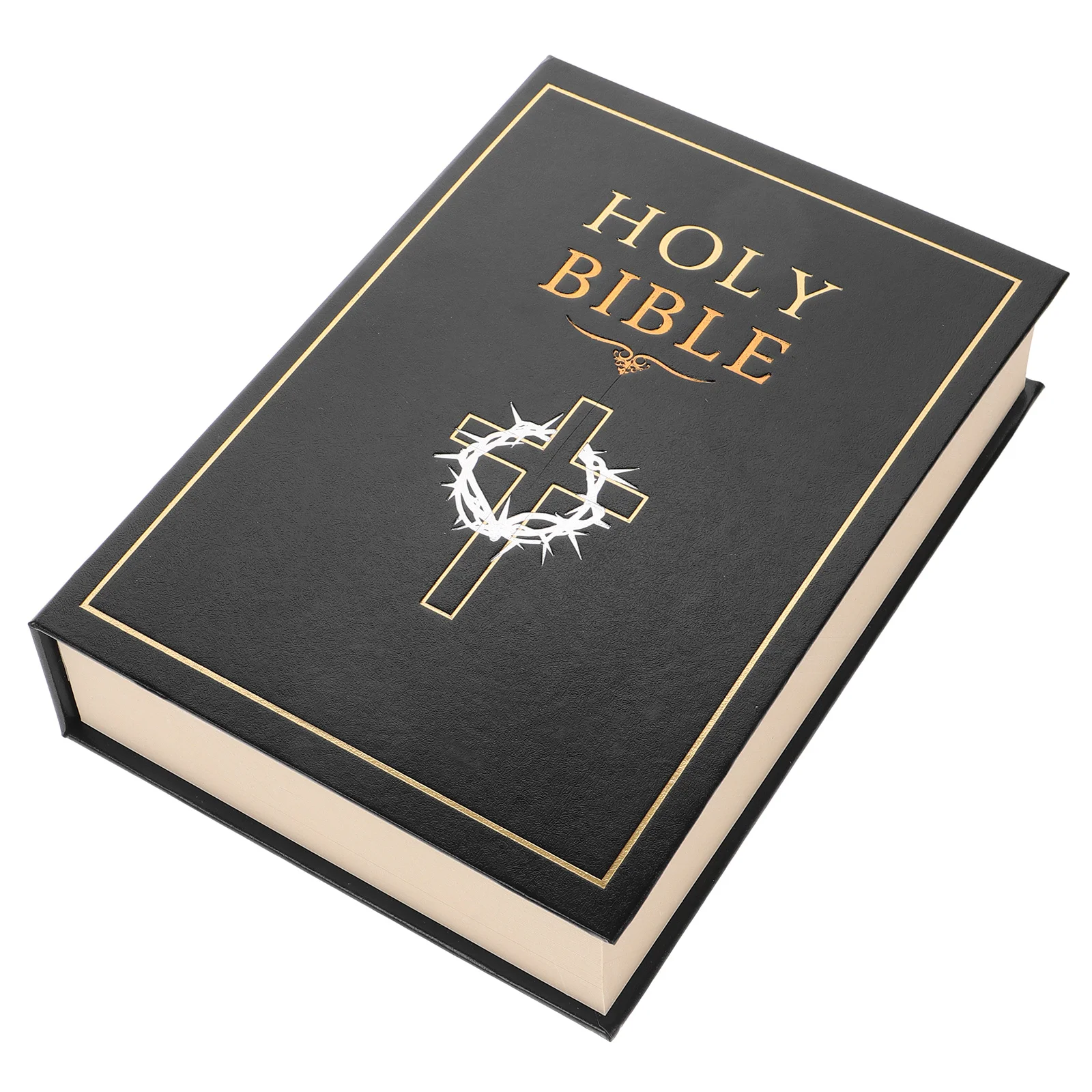 كتاب مزيف 8.6X5.8 بوصة جوفاء الكرتون حصالة على شكل حيوان الكتاب المقدس سر تحويل اقفال الصناديق لتخزين المجوهرات النقدية حاوية مخفية #3