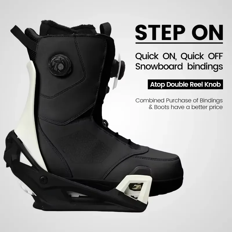Adult Men's Freestyle Snowboard Boots Step-on Lace-up Quick Drying Completely Waterproof Nylon EVA Foam Winter Autumn Ski
